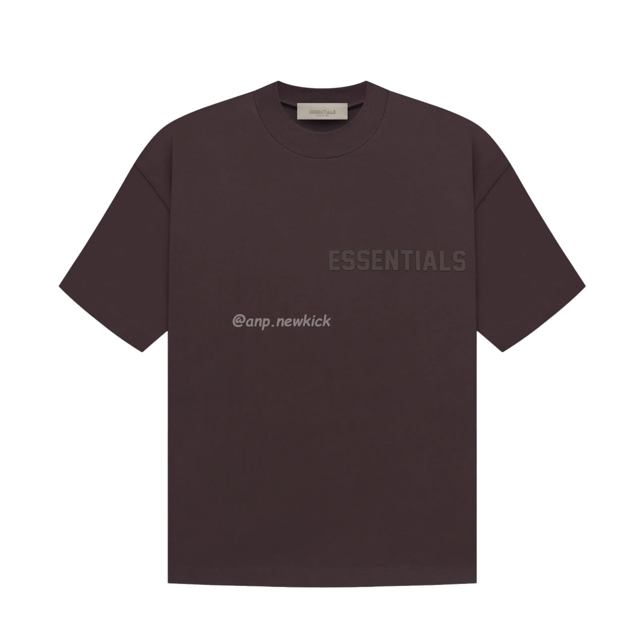 Fear Of God Essentials Fog Logo Letter Short Sleeve T Shirt Plum Purple (7) - newkick.org